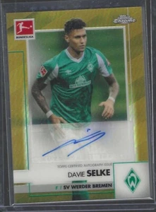 DAVIE SELKE 2020-21 TOPPS CHROME BUNDESLIGA GOLD REFRACTOR AUTO #D /60 - Picture 1 of 2