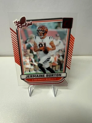 Jermaine Burton 2024 Panini Clearly Donruss The Rookies Red /99 #20 Bengals - Image 1 of 2