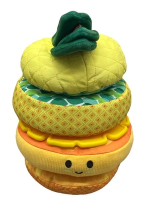 Melissa & Doug Multi-Sensory Pineapple Soft Stacker Infant Toy. Used. {KK}. - Image 1 of 4