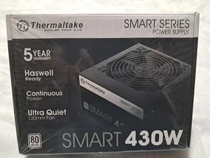 Thermaltake Smart 430W 80+ ATX 12V V2.3/EPS 12V Aktywny zasilacz PFC ZAPIECZĘTOWANY - Zdjęcie 1 z 8