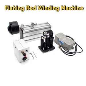 Portable Fishing Rod Winding Machine Epoxy Resin Rotating Gluing Tools w/ Switch - Picture 1 of 9