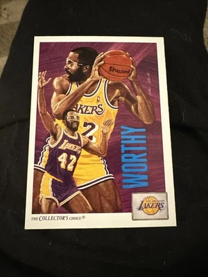 Tarjeta de baloncesto 1991-92 Upper Deck #85 James Worthy Los Angeles Lakers lista de verificación Foto 1 de 2
