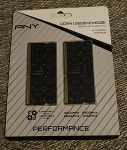 PNY Performance 32GB (2x16GB) DDR4 DRAM 3200MHz (PC4-25600) Notebook/Laptop RAM - Afbeelding 1 van 1
