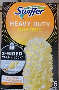 Swiffer 6-CT HEAVY DUTY DUSTERS Multi Surface Trap + Lock 360° Dusting Unscented - Picture 1 of 3
