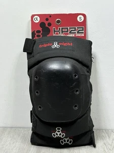Triple Eight Size Small KP 22 Heavy-Duty Skateboarding Capped Knee Pads Black - Picture 1 of 3