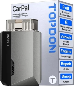 TOPDON CarPal-A OBD2 Lector de Código Bluetooth Todo Sistema OBD2 Escáner Comprobación de Smog - Imagen 1 de 3