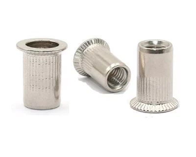 INSERTI RIVETTI FILETTATI M3 M4 M5 M6 M8 ACCIAIO INOX TESTA CILINDRICA SVASATA - Immagine 1 di 4