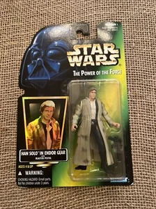  Figura de acción Star Wars Power of the Force 1996 Endor Han Solo de colección - Imagen 1 de 9