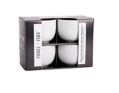 15237 Fiddle And Fern Round Bowl Mini Taster Set Of 4 3inch Long - Image 1 of 2
