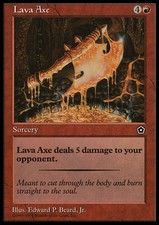 Magic the Gathering MTG Lava Axe (107) Portal Second Age   LP