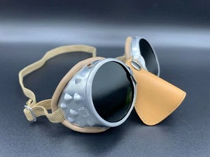 Italienische BARUFFALDI SAR Brille Eyewear 101 K2 Leder Nasenschutz dunkle Sonnengläser - Bild 1 von 13
