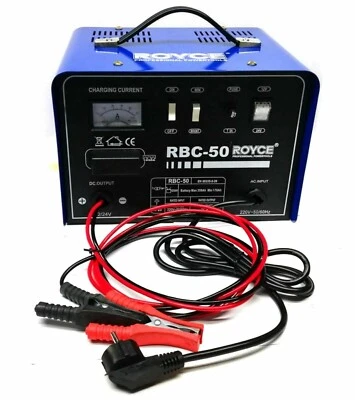 EXPERTSHOP CARICA BATTERIA 12-24V 50A AUTO MOTO CAMPER BARCA CARICABATTERIE PORTATILE