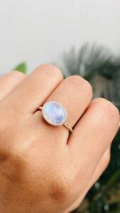 Natural Moonstone Ring, 925 Silver Ring, Statement Ring, Gemstone Ring, Handmade