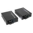 2X 10/100/1000 Mbps Gigabit Ethernet Medienkonverter Singlemode Einzel Faser