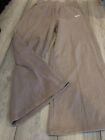 NIKE OVERSIZED WIDE LEG JOGGERS SIZE LADIES LARGE 16 BROWN