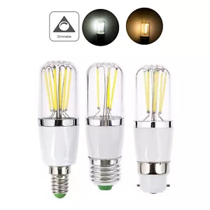 Dimmable E14 E27 B22 3W 4W 6W LED Filament Light Bulb White Bright Lamp 240V 12V - Picture 1 of 12