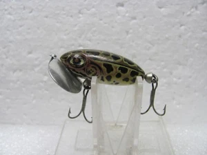 Excellent 1/4 oz. Fred Arbogast Jitterbug in Brown Leopard Frog/White Belly - Picture 1 of 3