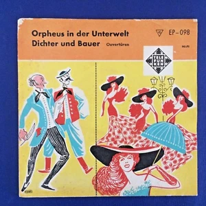 CLASSICAL EP-ORPHEUS IN THE UNDERWORLD-TELEFUNKEN Israeli 1969 Original 7'' RARE - Picture 1 of 6