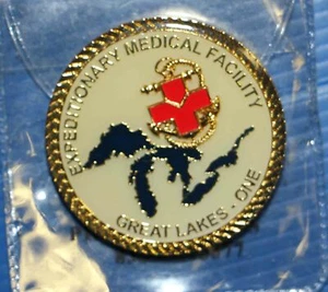 Moneda desafío EMF Great Lakes USN Expedition Medical Facility - Imagen 1 de 2