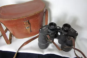 Binocolo vintage LUNA 7X 50 campo 7,1 o ottica rivestita in custodia marrone oggetto pellicola - Foto 1 di 3