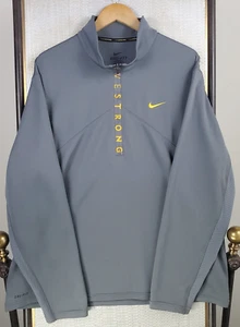 VTG NIKE LIVESTRONG Size 2XL Mens Performance 1/2 Zip Dri-Fit Pullover Windshirt - Picture 1 of 17