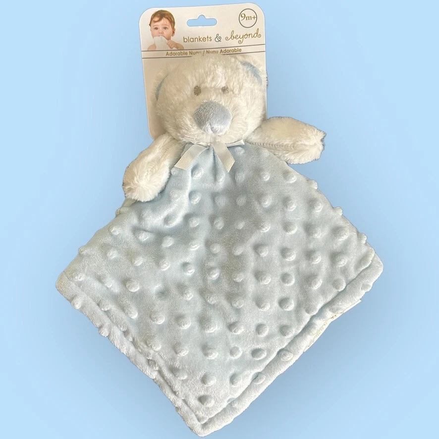 Blankets & Beyond Security Blanket Lovey Plush Bunny Rabbit Pink White Minky P18