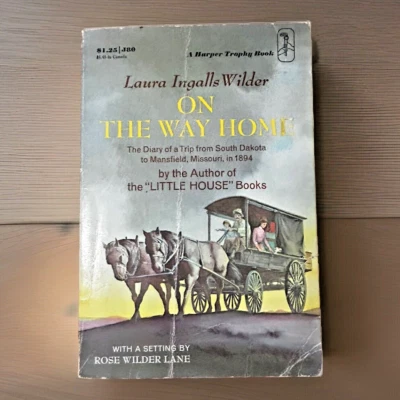 On the Way Home (1976) ~ Laura Ingalls Wilder ~ Paperback ~ 1st Trophy Printing - Image 1 of 3