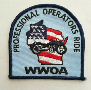 WWOA Motorcycle Biker Patch Wisconsin Professional Operators Ride - Picture 1 of 4