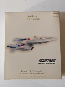 STAR TREK FUTURE U S S ENTERPRISE HALLMARK 2007 CHRISTMAS ORNAMENT - Picture 1 of 4