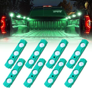 Kit de luces LED verdes Xprite 8 piezas vainas coche camión iluminación roca resplandor - Imagen 1 de 7