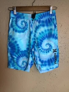 Hurley shorts Boys size Medium Blue tye dyed Elastic waist with Drawstring - Picture 1 of 5