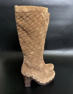 Neu UGG Australia braun 17" Arroyo Stiefel hohe Stiefel Damen 6 Lamm F29011 - Bild 1 von 7