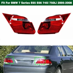 Pair LED Inner Tail Brake Light For BMW 7 Series E65 E66 745i 750Li 2005-2008 - Picture 1 of 8