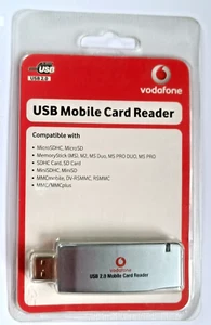 VODAFONE MOBILE CARD READER Micro SDHC MS M2 MS Duo SD Mini SD MMC DV RSMMC - Picture 1 of 4