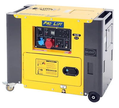 Stromerzeuger 230V/400V 5500W mit Rollen Generator Silent Dieselaggregat W2463 - Bild 1 von 4