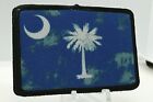 Drapeau d'État de Caroline du Sud en détresse A 2"x3" crochet et boucle patch moral tactique