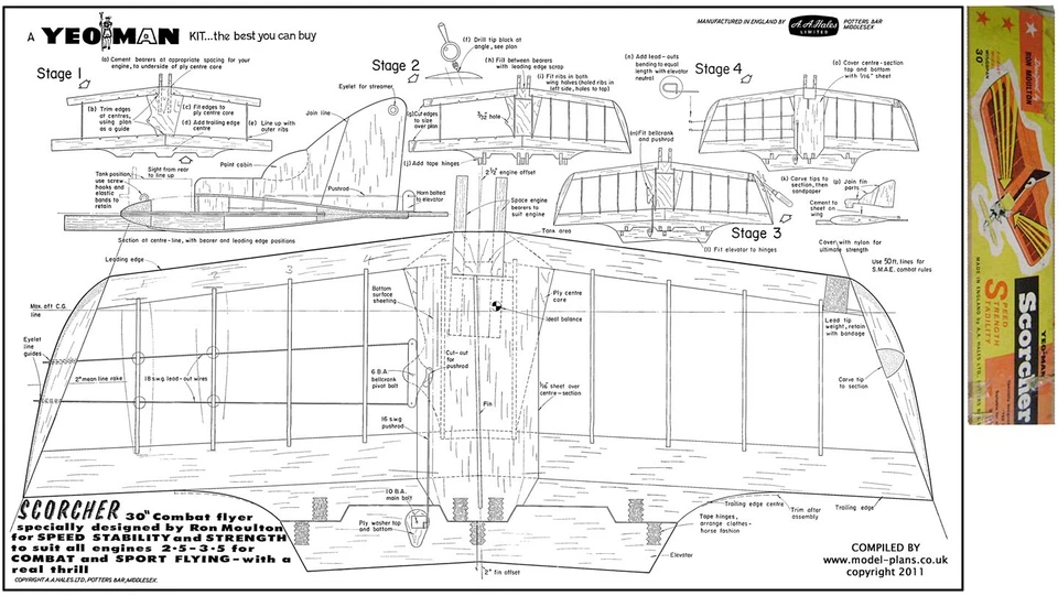 Yeoman Scorcher combat model plan - Image 1 of 1