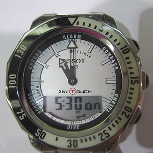 RELOJ TISSOT SEA-TOUCH HOMBRE CRONO TODO S/S ZAFIRO SUIZO T0264201103100 NUEVO - Imagen 1 de 10