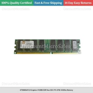 KTM8854/512 Kingston 512MB DDR Non ECC PC-2700 333Mhz Memory - Picture 1 of 1