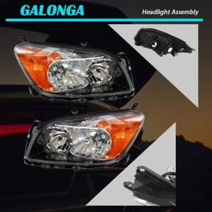 Headlight Replacement Fit For Toyota Rav4 Sport 2009-2012 L+R Clear Lens Halogen - Picture 1 of 12
