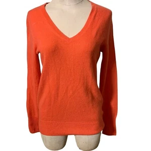 Halogen Cashmere Sweater v-Neck Size Small Red - Picture 1 of 6