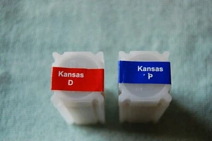 2005-D & P Kansas State Quarter Stempelglanz, ungeöffnete US Mint Münzrolle & COA - Bild 1 von 2