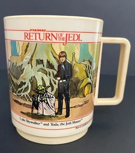 Deka Star Wars Mug Return of the Jedi Darth Vader Plastic Cup Lucas Film 1983 - Picture 1 of 8