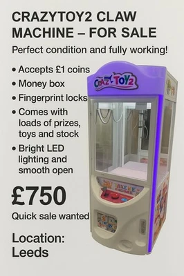 Arcade Grabber Machine (Toy Story 2) White Arcade Game Machine - Image 1 of 2