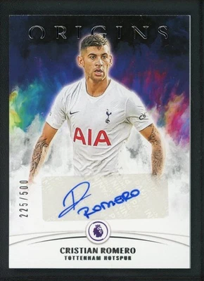 2021-22 CRISTIAN ROMERO 225/500 AUTO PANINI CHRONICLES ORIGINS PREMIER LEAGUE - Image 1 of 2