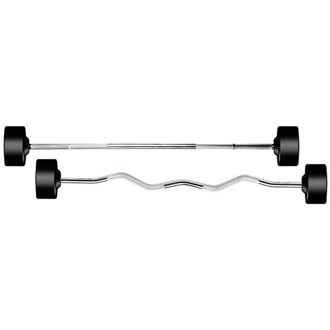 York Barbell 26144 Rubber Fixed Pro Straight Barbell - 40 lbs - Image 1 of 1