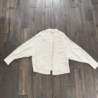 Cardigã aberto Loft Outlet creme manga dolman G - Imagem 1 de 4