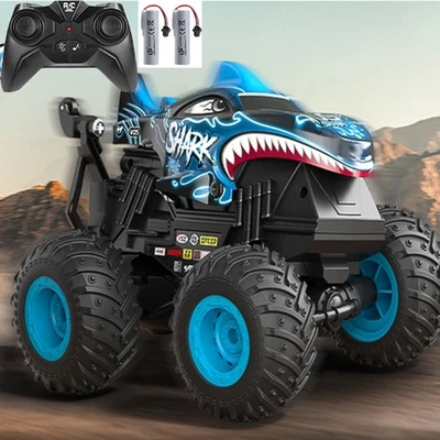 Ferngesteuertes Auto Kinder Monster Dinosaurier Truck Spielzeug ab 3 4 5+ Jahre - Bild 1 von 4