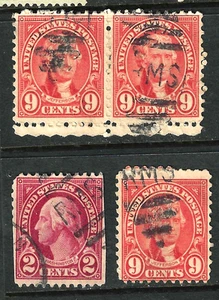 Double Perf & Cancels Collection RAILROAD-RMS 9 Cent Early US Classics 16B71 - Picture 1 of 3