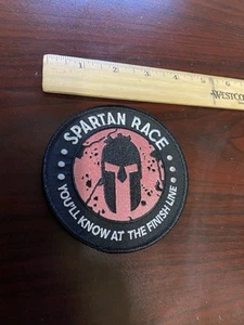 Spartan Sprint Rennen Aufnäher rosa Mädchen Damen Hindernis 4" Sie werden es im Ziel kennen - Bild 1 von 5